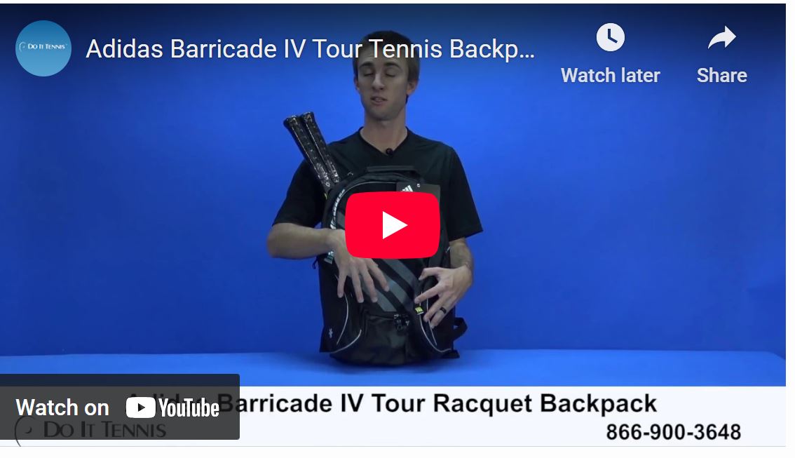 Adidas Barricade IV Tour Tennis Backpack Video Review