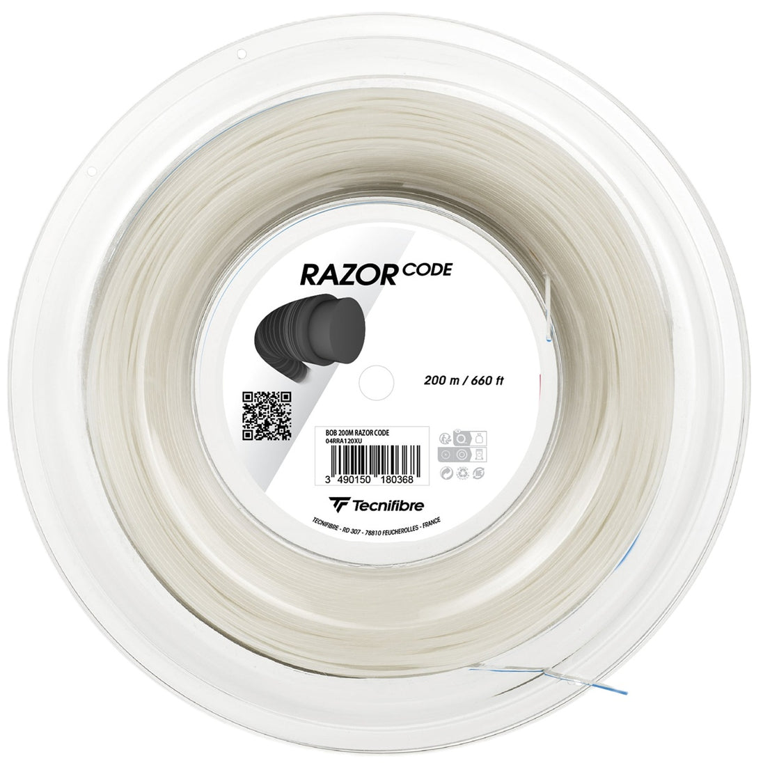 Tecnifibre Razor Code Carbon 16g Tennis String (Reel)