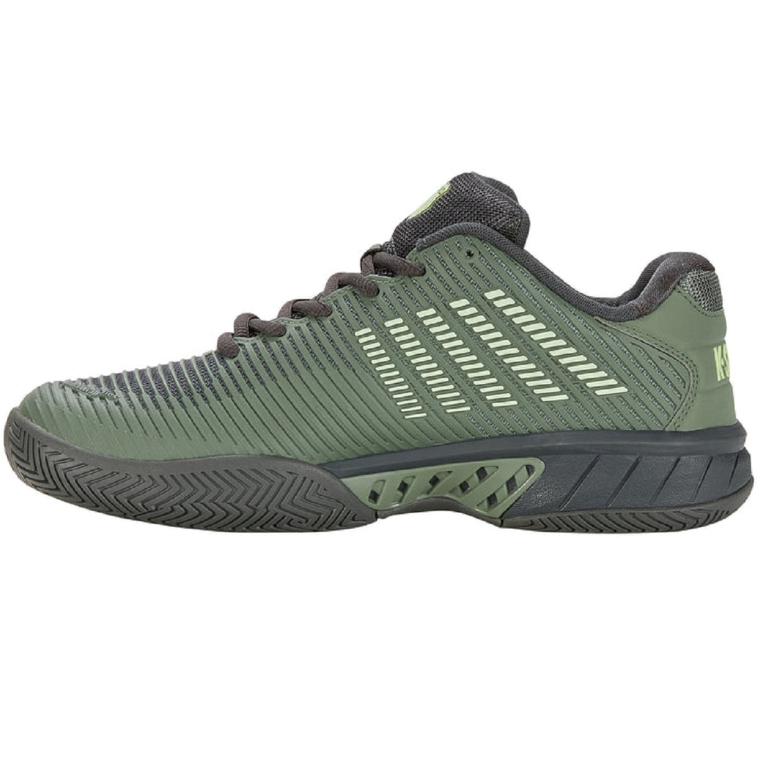 K-Swiss Men's Hypercourt Express 2 Tennis Shoes (Sea Spray/Urban Chic/Soft Neon Green)