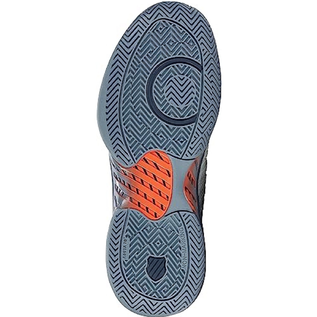 06615-486 K-Swiss Men's Hypercourt Supreme Tennis Shoes (Blue Blush/Orion Blue/Scarlet Ibis) - Sole