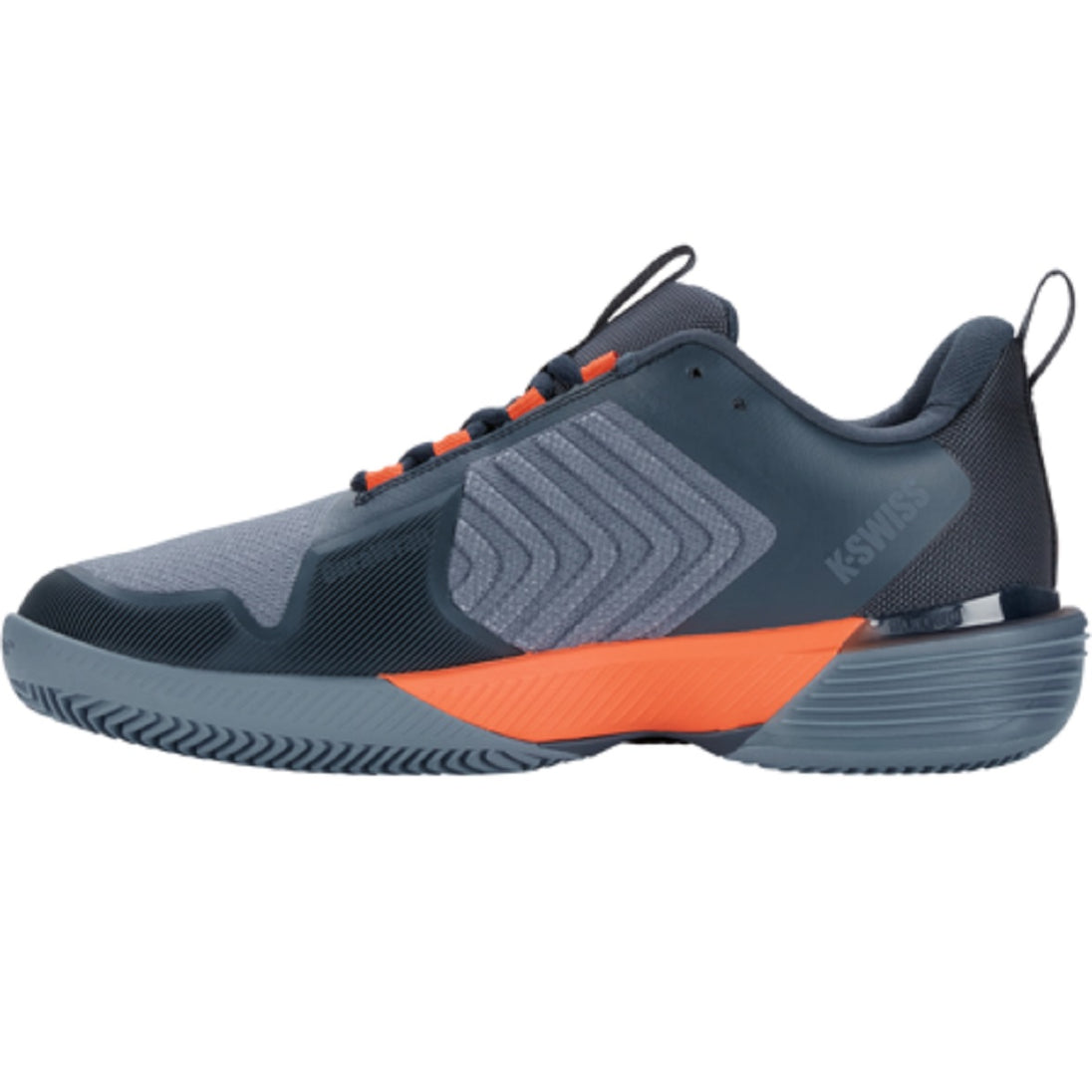 08415-477 K-Swiss Men's Ultrashot 3 HB Tennis Shoes Grass (Orion Blue/Windward Blue/Scarlet Ibis) - Left