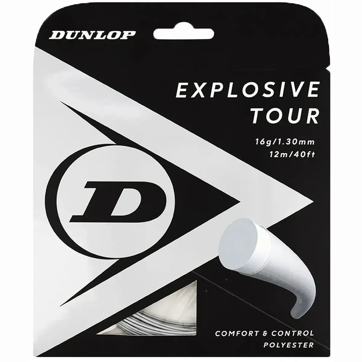 10308263  Dunlop Explosive Tour Silver 16g Tennis String (Set)