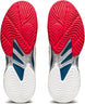 1041A083-102 Asics Men's Court FF 2 Tennis Shoes (White/Mako Blue)