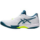 1041A182-102 Asics Men's Solution Speed FF 2 Tennis Shoes (White/Restful Teal) - Left