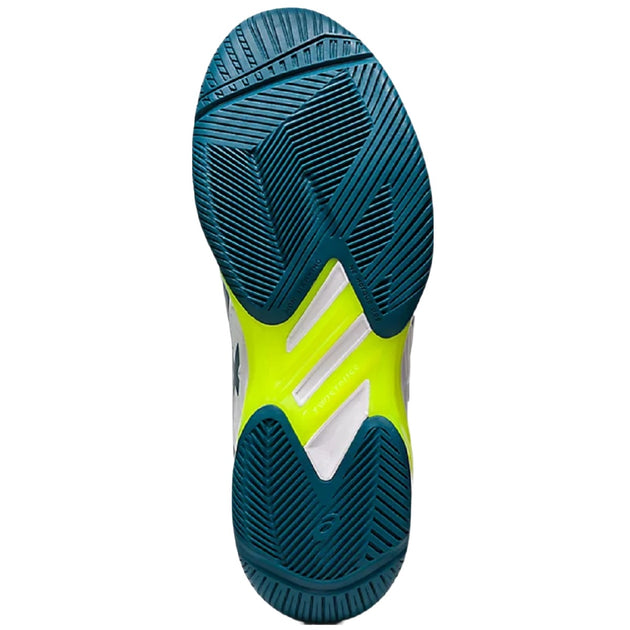 1041A182-102 Asics Men's Solution Speed FF 2 Tennis Shoes (White/Restful Teal) - Sole
