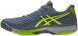 1041A182-402 Asics Men's Solution Speed FF 2 Tennis Shoes (Steel Blue/Hazard Green)