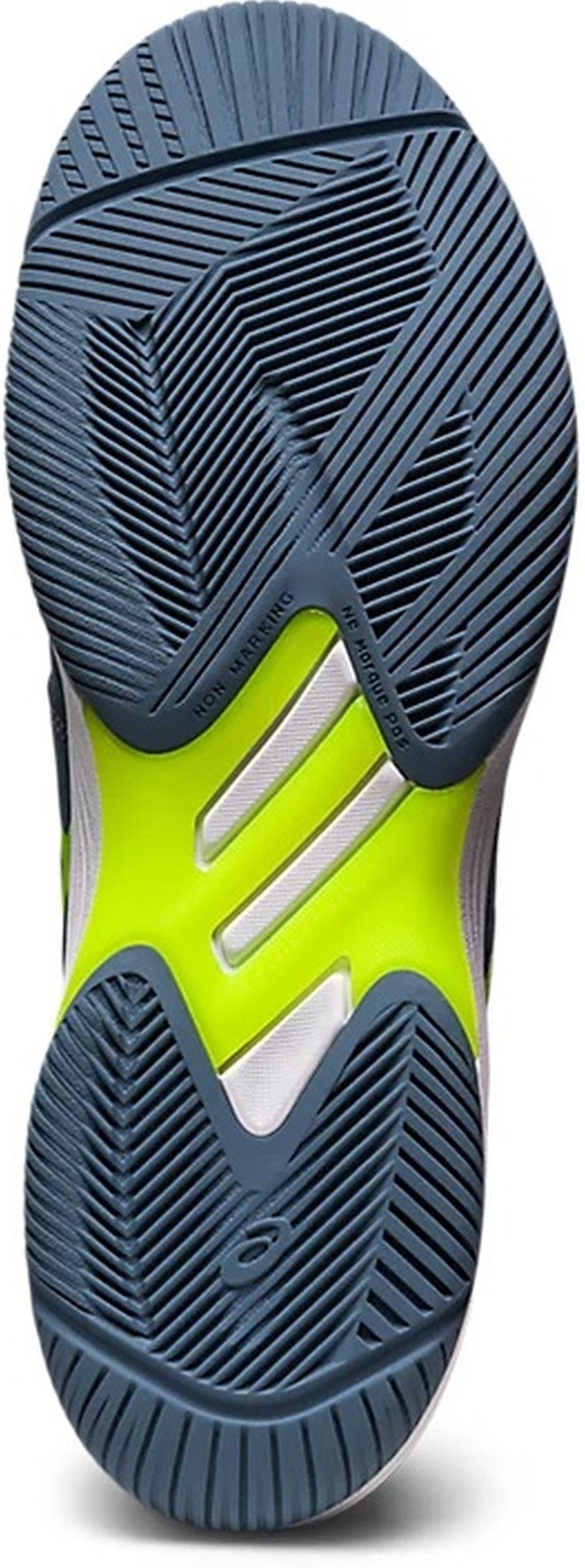 Asics Men's Solution Swift FF Tennis Shoes (Steel Blue/Hazard Green)