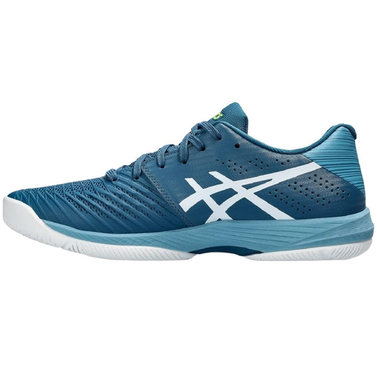 1041A298-402 Asics Men's Solution Swift FF Tennis Shoes (Restful Teal/White) - Left
