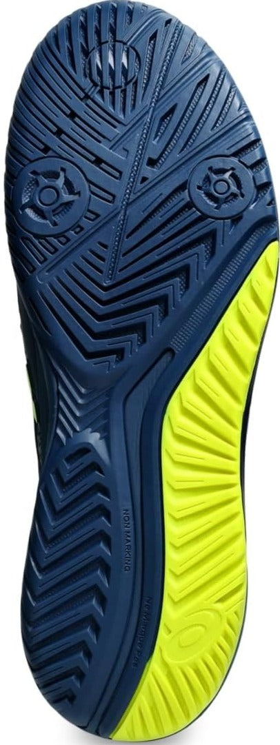 1041A330-404 Asics Men's Gel-Resolution 9 Tennis Shoe (Mako Blue/Safety Yellow)