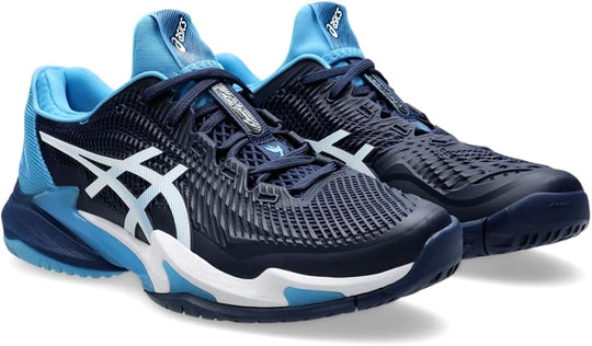 1041A361-963 Asics Men's Court FF 3 Novak Tennis Shoes (Blue Expanse/White)