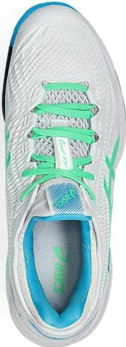 1041A370-103 Asics Men's Court FF 3 Tennis Shoes (White/New Leaf)