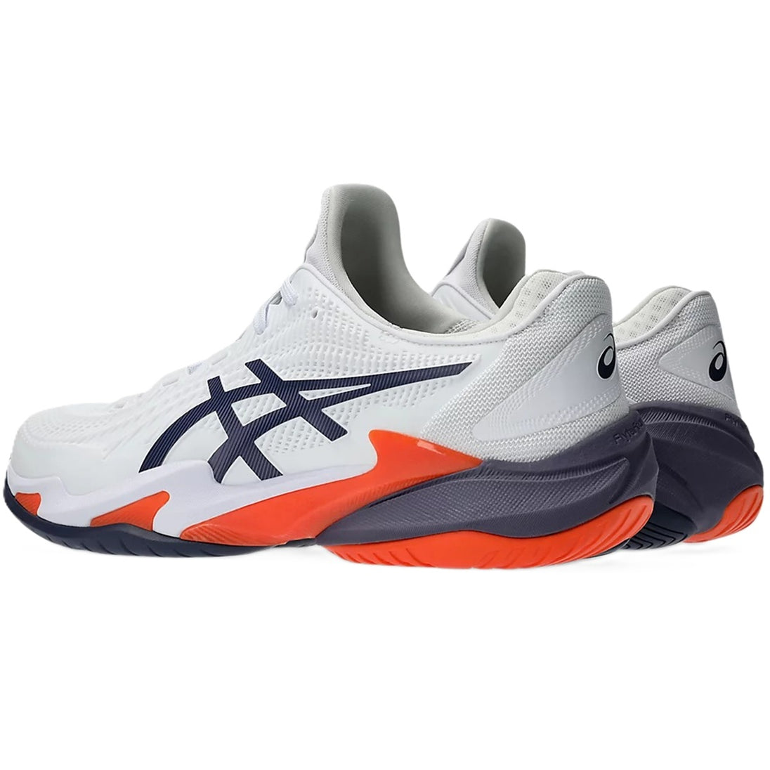 1041A370-104 Asics Men's Court FF 3 Tennis Shoes (White/Greyish Purple)