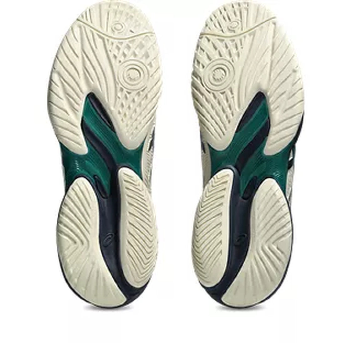 1041A370-105 Asics Men's Court FF 3 Tennis Shoes Cream Jasper Green