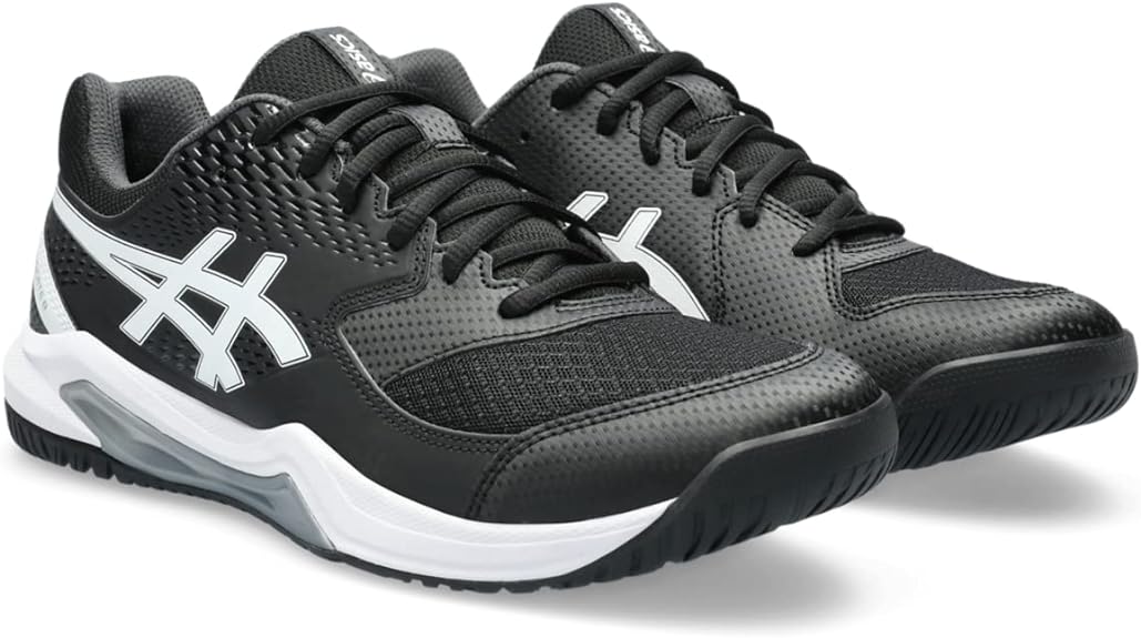 1041A408-001 Asics Men's Gel-Dedicate 8 Tennis Shoes (Black/White)