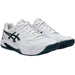 1041A408-104 Asics Men's Gel-Dedicate 8 Tennis Shoes (White/Saxon Green)