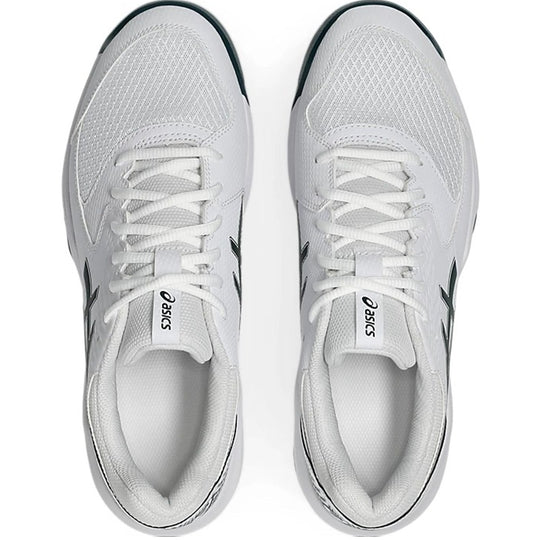 Asics Men's Gel-Dedicate 8 Tennis Shoes (White/Saxon Green)