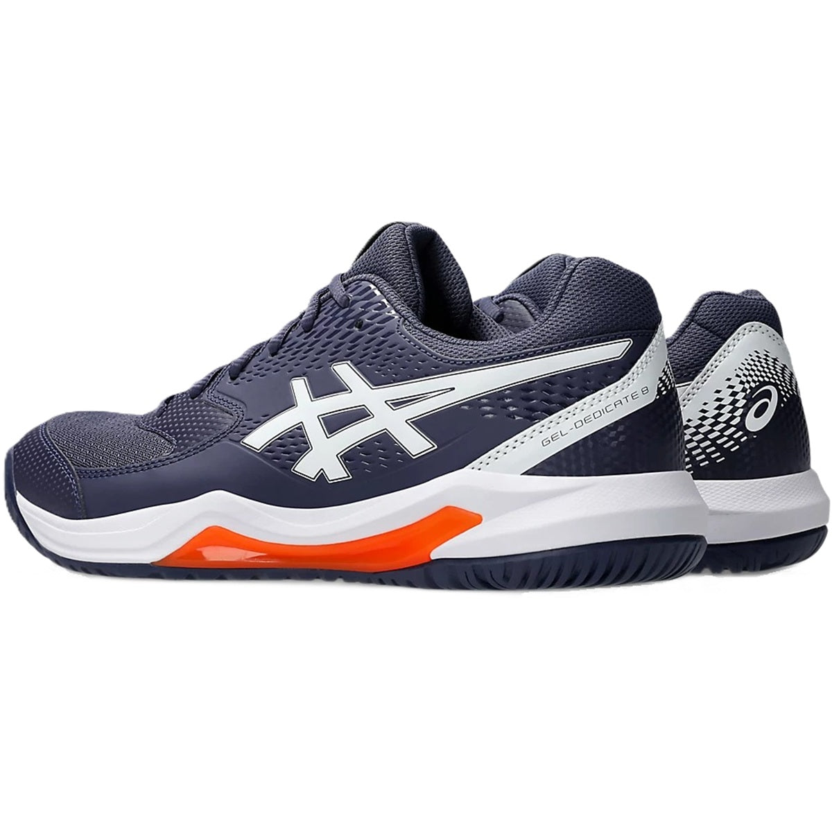 1041A408-500 Asics Men's Gel-Dedicate 8 Tennis Shoes (Indigo Fog/White)