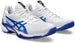 1041A438-100 Asics Men's Solution Speed FF 3 Tennis Shoes (White/Tuna Blue)