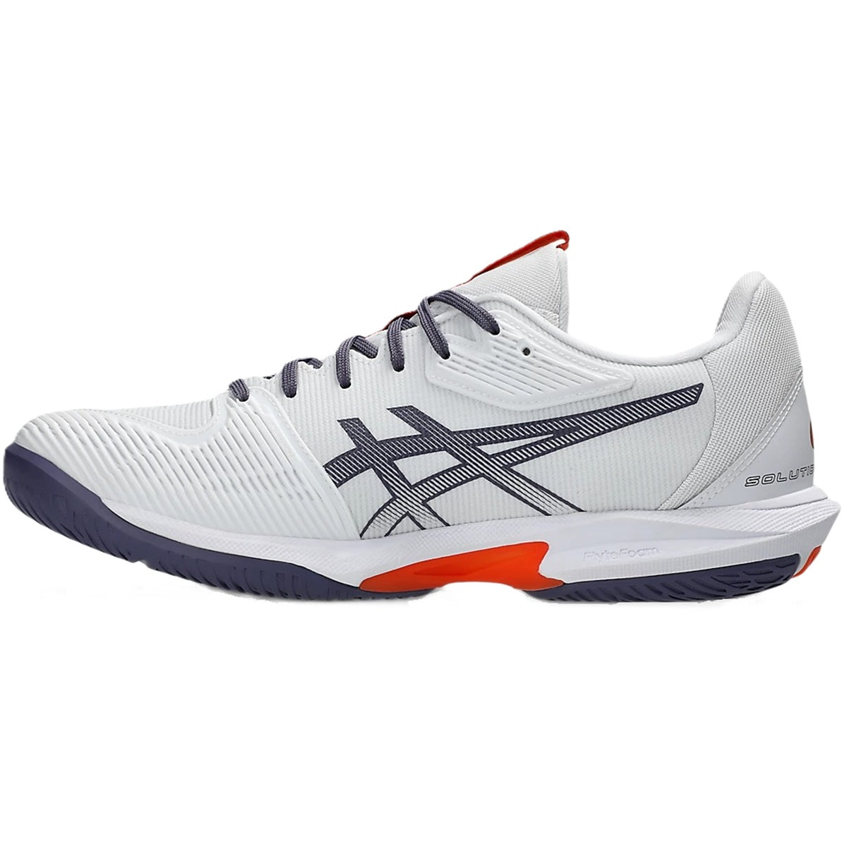 1041A438-103 Asics Men's Solution Speed FF 3 Tennis Shoes (White/Greyish Purple)