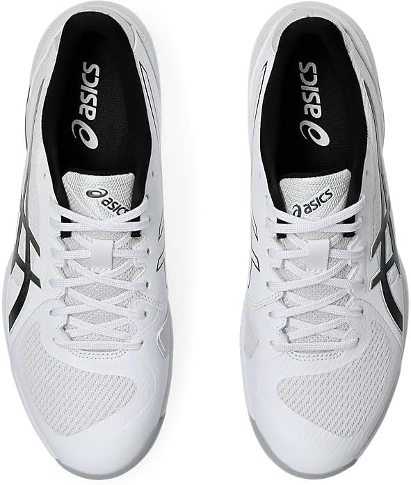 1041A466-100 Asics Men's Solution Swift FF 2 Tennis Shoes (White/Gunmetal)