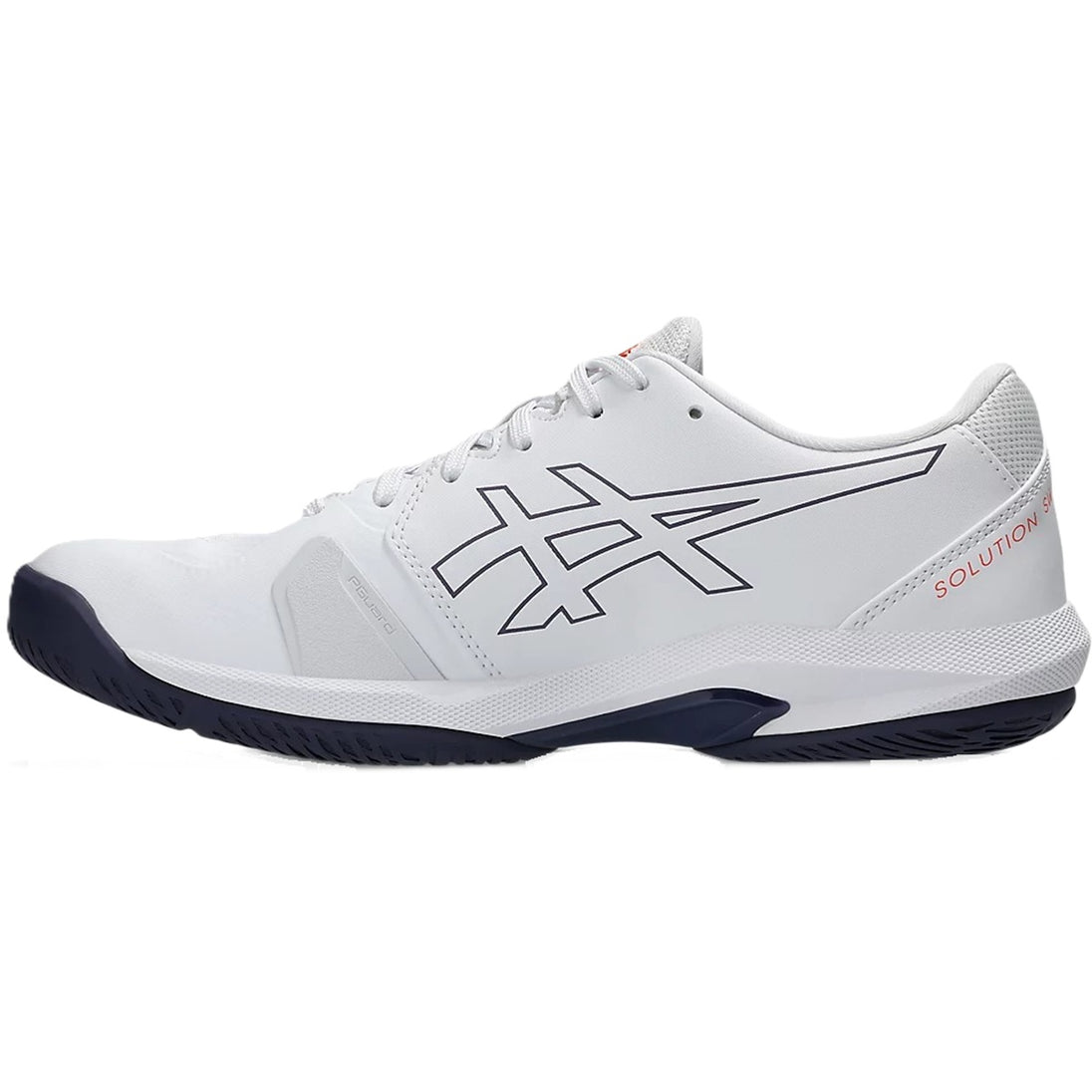 1041A466-102 Asics Men's Solution Swift FF 2 Tennis Shoes (White/Nova Orange)