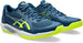 1041A466-400 Asics Men's Solution Swift FF 2 Tennis Shoes (Mako Blue/Safety Yellow)