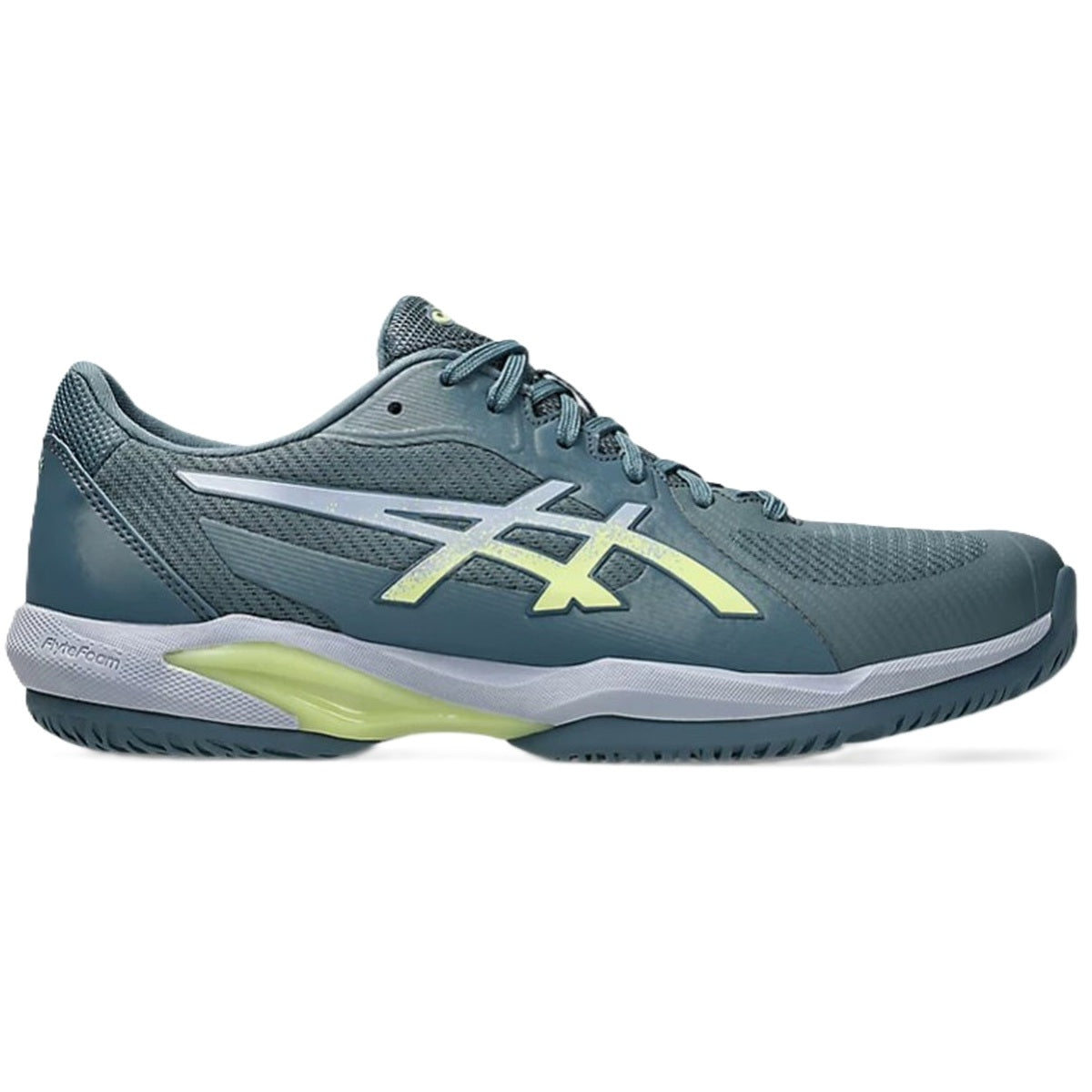 1041A466-402 Asics Men's Solution Swift FF 2 Tennis Shoes (Grey Blue/Pistachio)