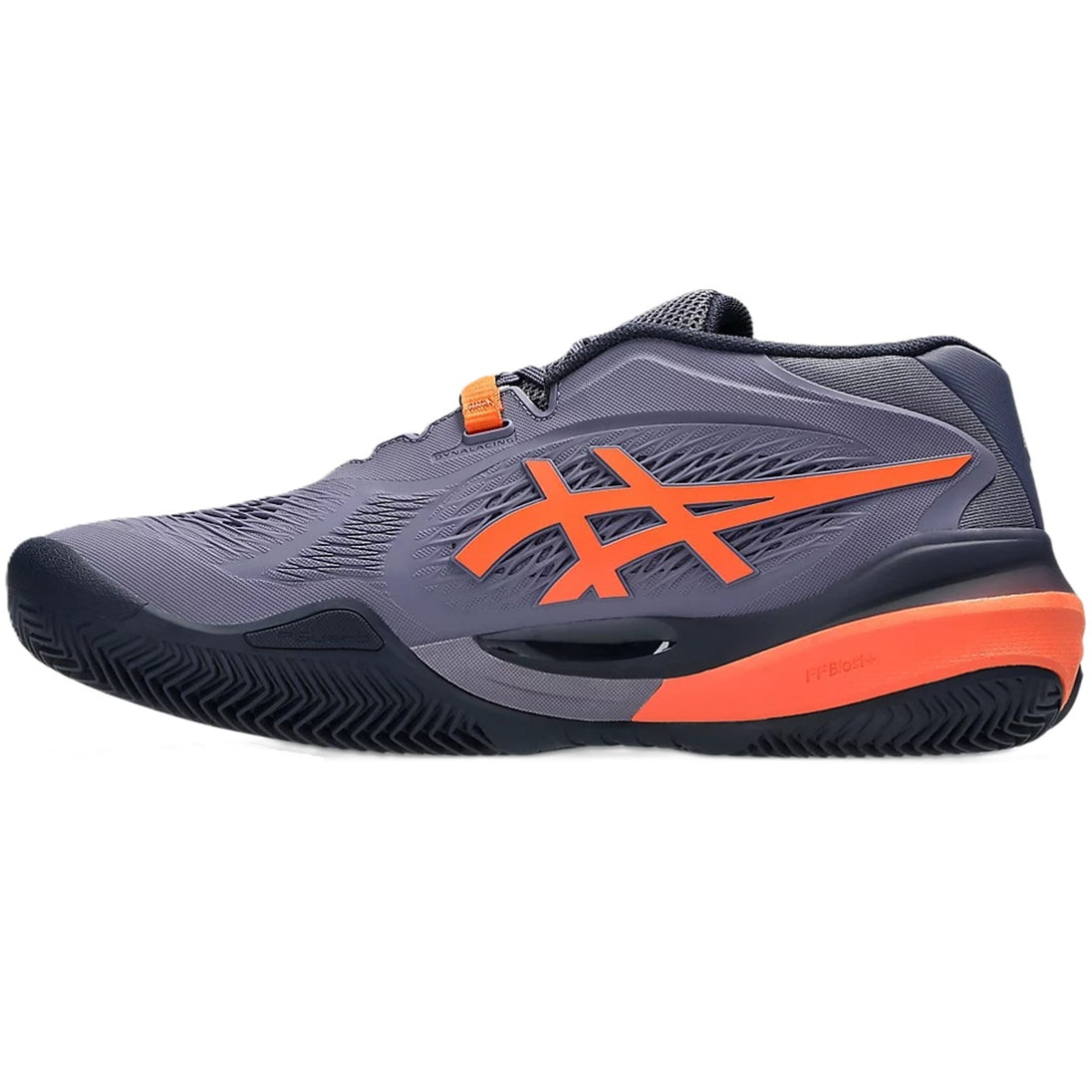 1041A485-500 Asics Men's Gel-Resolution X Clay Tennis Court Shoe (Greyish Purple/Nova Orange)