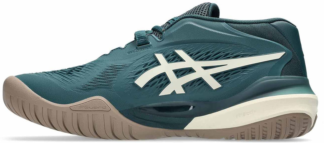 1041A487-300 Asics Men's Gel-Resolution X Wide Tennis Shoes (Saxon Green/Birch)