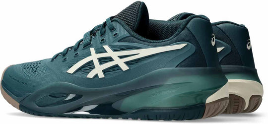 1041A487-300 Asics Men's Gel-Resolution X Wide Tennis Shoes (Saxon Green/Birch)
