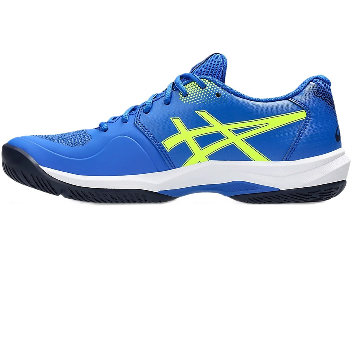 1041A488-400 Asics Men’s Game FF Tennis Shoes (Illusion Blue/Safety Yellow)