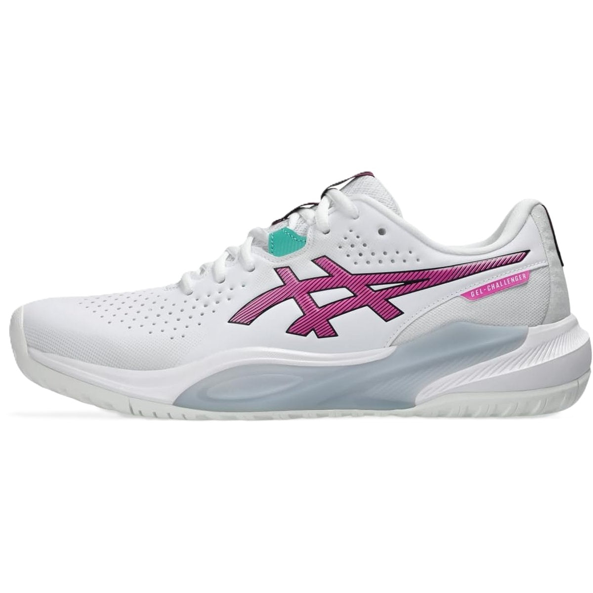 1041A510-102 Asics Men's Gel-Challenger 15 Tennis Shoes (White/Digital Sakura)
