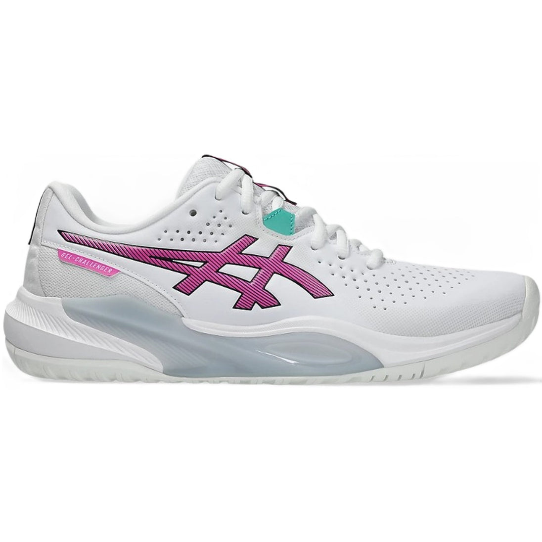 1041A510-102 Asics Men's Gel-Challenger 15 Tennis Shoes (White/Digital Sakura)