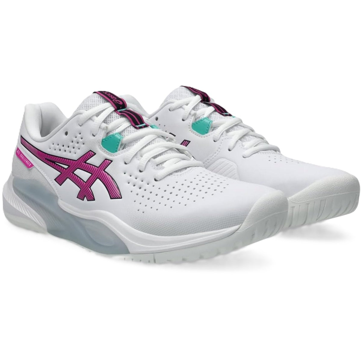 1041A510-102 Asics Men's Gel-Challenger 15 Tennis Shoes (White/Digital Sakura)