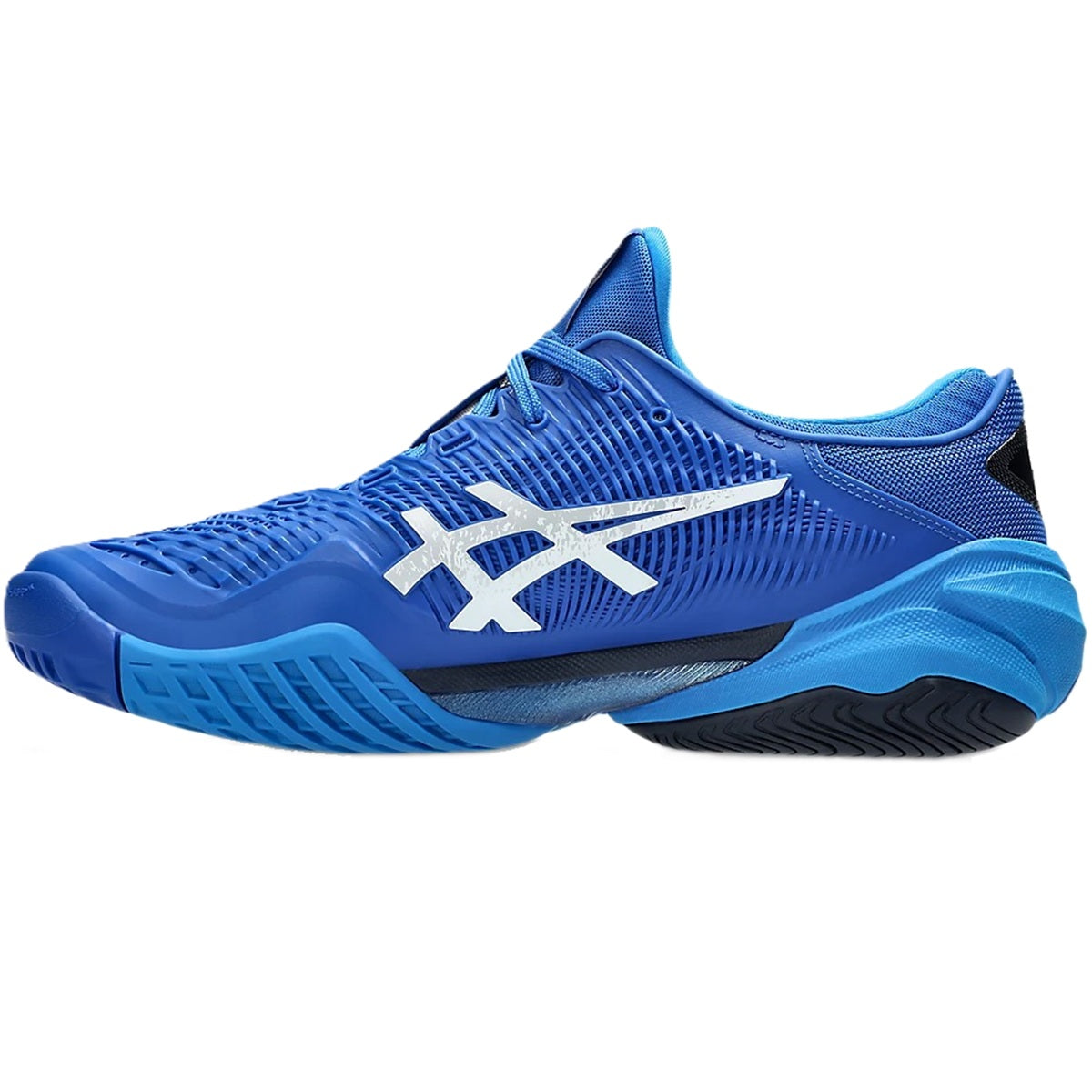 1041A522-965 Asics Men's Court FF 3 Novak Tennis Shoes (Tuna Blue/Pure Silver)