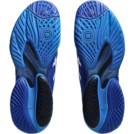 1041A522-965 Asics Men's Court FF 3 Novak Tennis Shoes (Tuna Blue/Pure Silver)