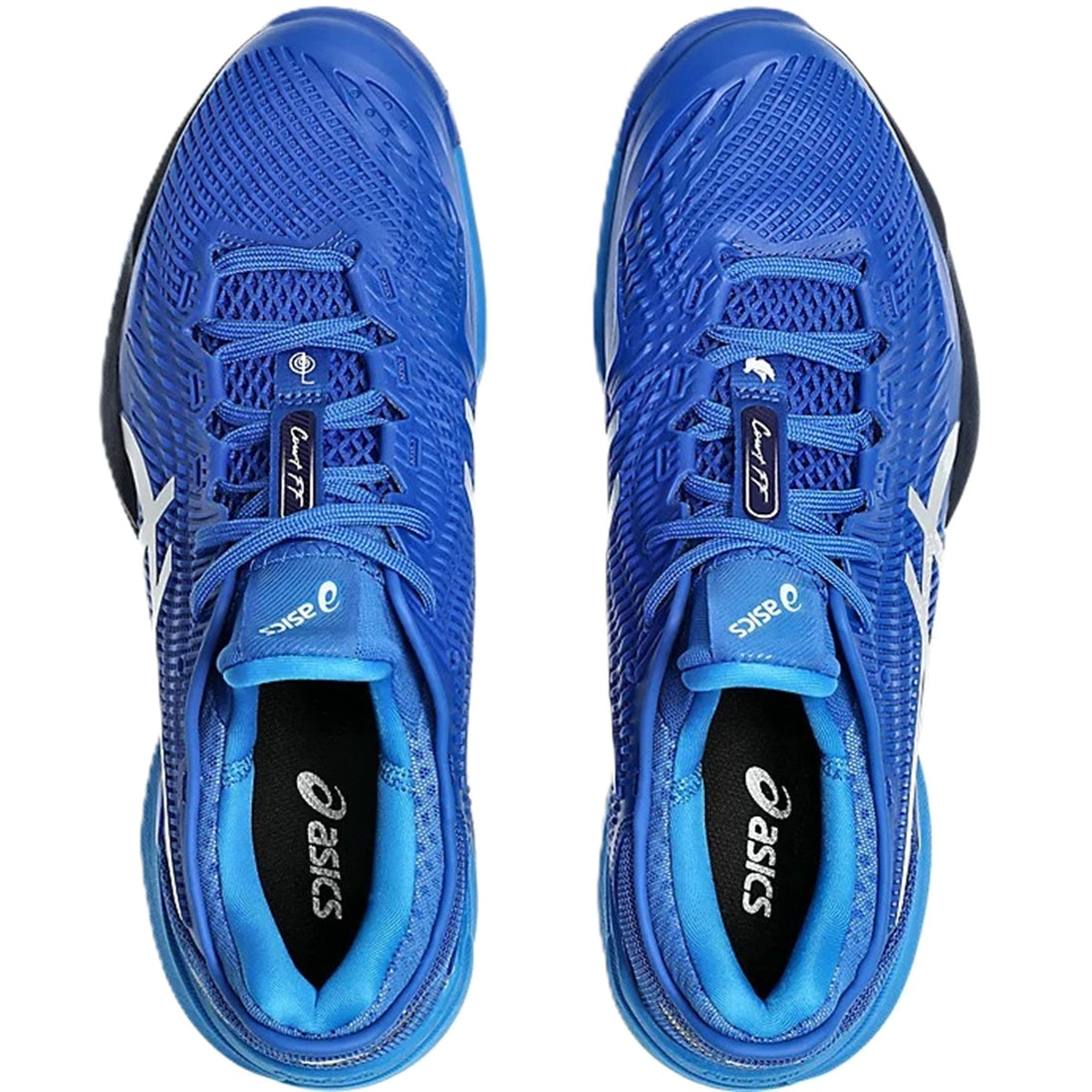 1041A522-965 Asics Men's Court FF 3 Novak Tennis Shoes (Tuna Blue/Pure Silver)