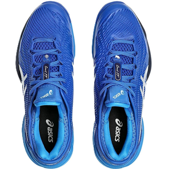 1041A522-965 Asics Men's Court FF 3 Novak Tennis Shoes (Tuna Blue/Pure Silver)