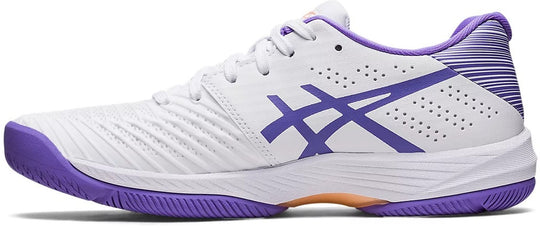 1042A197-105 Asics Women's Solution Swift FF Tennis Shoes (White/Amethyst)