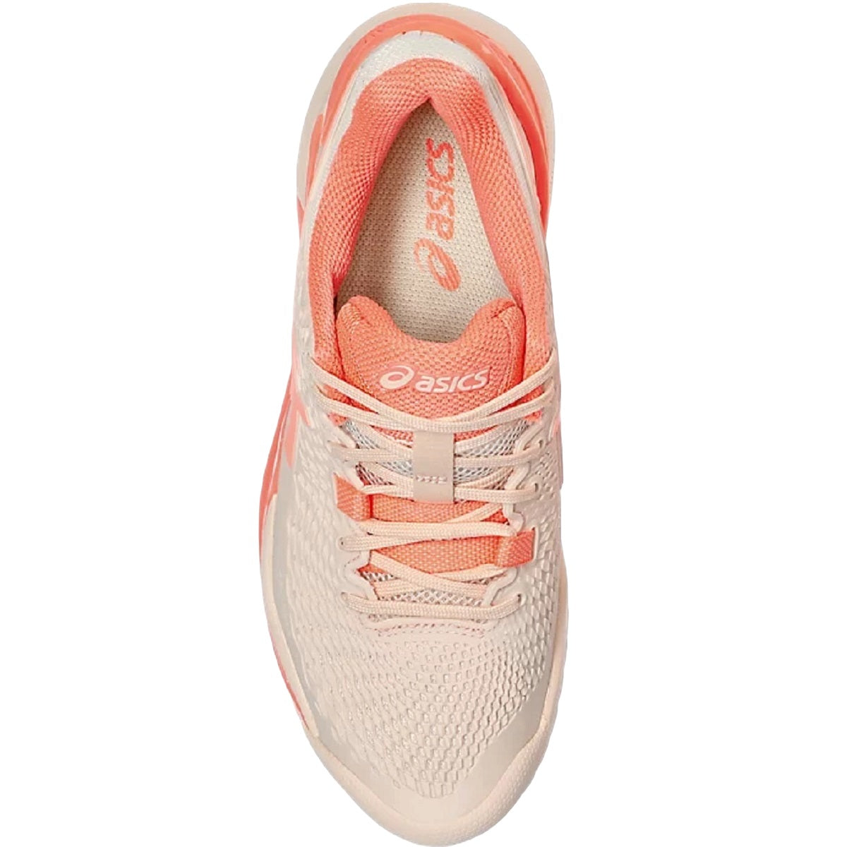 1042A208-700 Asics Women's Gel-Resolution 9 Tennis Shoes (Pearl Pink/Sun Coral)