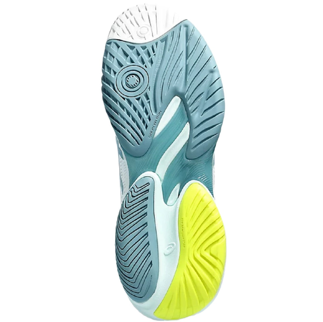 1042A220-102 Asics Women's Court FF 3 Tennis Shoes (White/Soothing Sea)