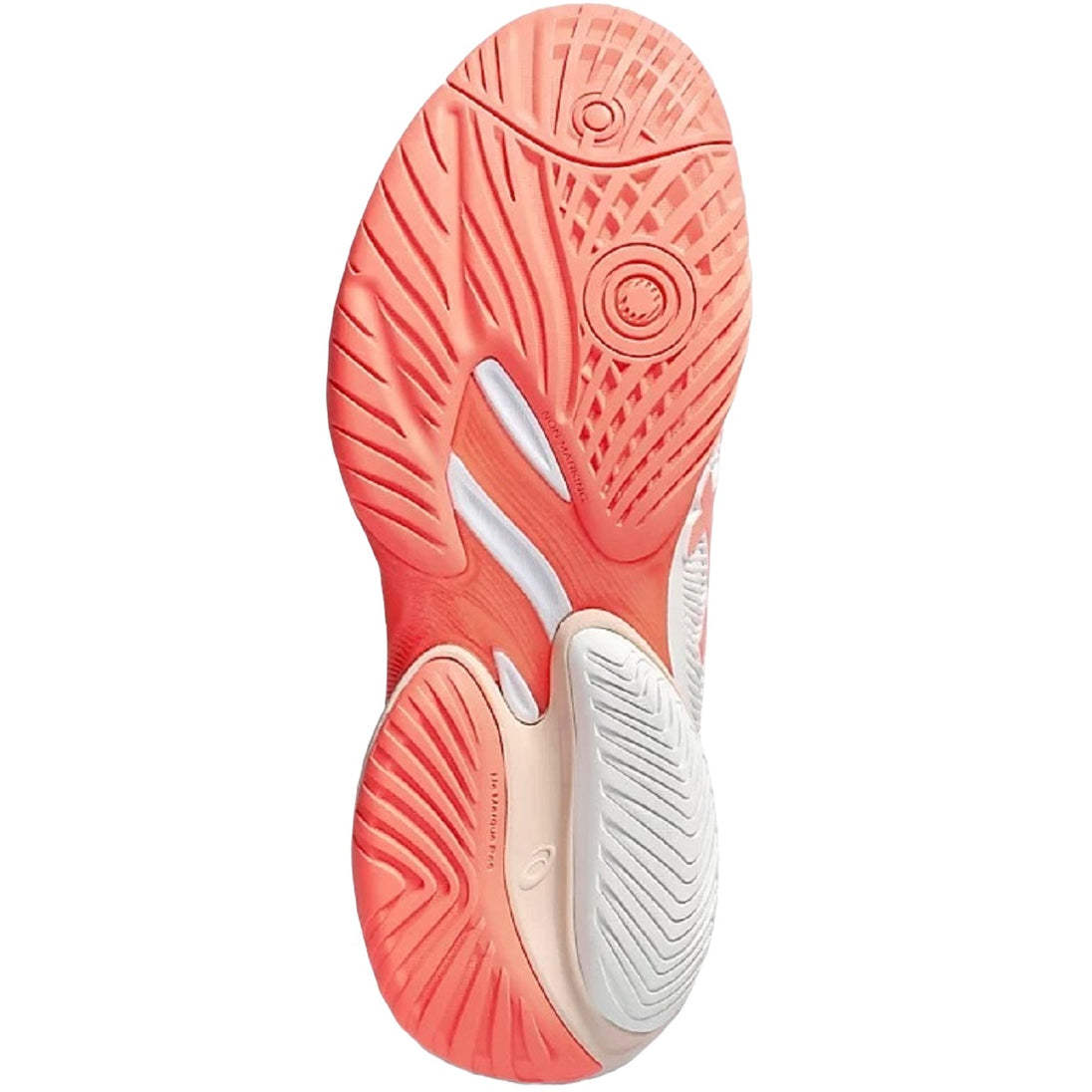 1042A220-103 Asics Women's Court FF 3 Tennis Shoes (White/Sun Coral)