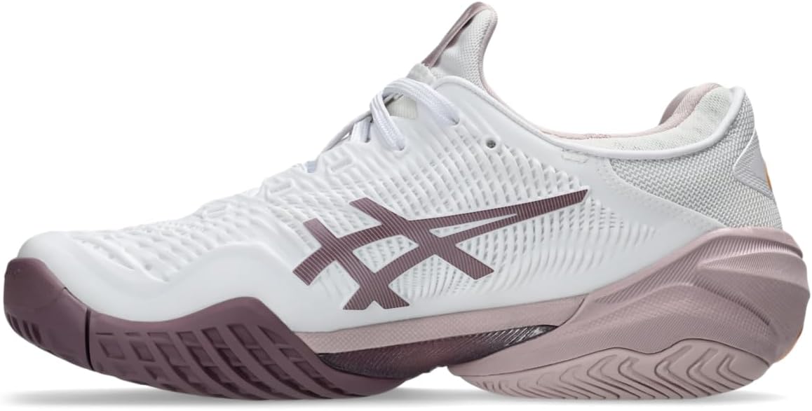1042A220-104 Asics Women's Court FF 3 Tennis Shoes (White/Watershed Rose)
