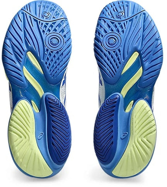 1042A220-105 Asics Women's Court FF 3 Tennis Shoes (White/Illusion Blue)