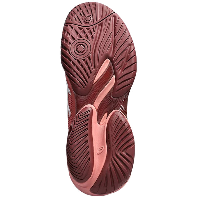 1042A220-600 Asics Women's Court FF 3 Tennis Shoes (Light Garnet/White) - Sole