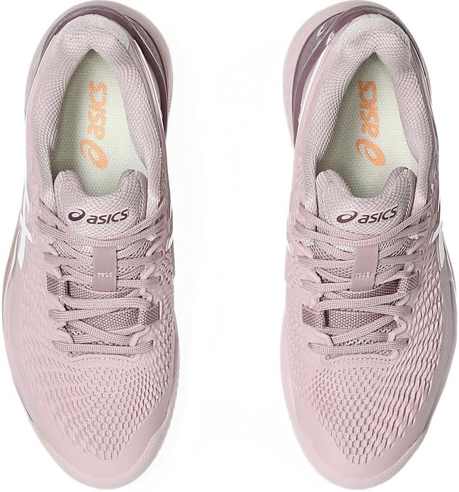 1042A224-701 Asics Women's Gel-Resolution 9 Clay Tennis Shoes (Watershed Rose/White)