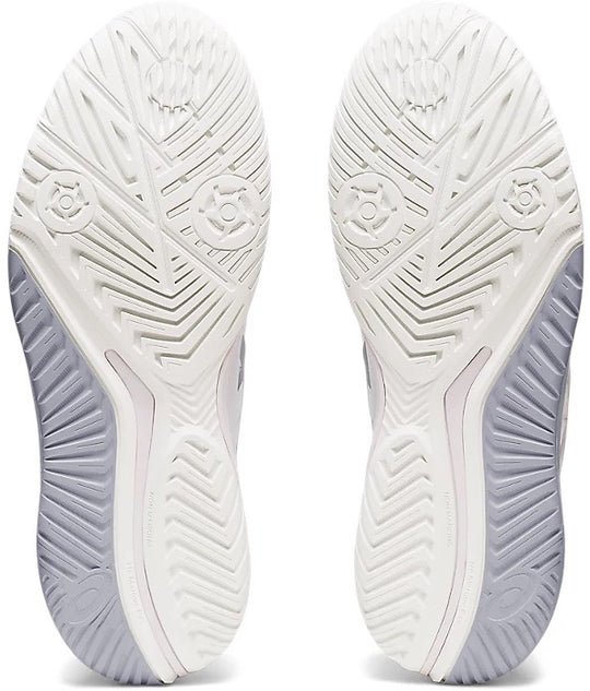 1042A226-100 Asics Women's Gel-Resolution 9 Wide Tennis Shoes (White/Pure Silver)