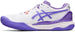 1042A226-101 Asics Women's Gel Resolution 9 Clay Tennis Shoes (White/Amethyst) - Left
