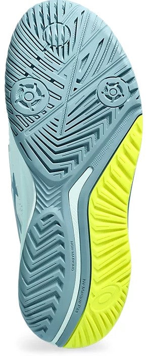 1042A226-400 Asics Women's Gel Resolution 9 Wide Tennis Shoes (Soothing Sea Gris Blue) c