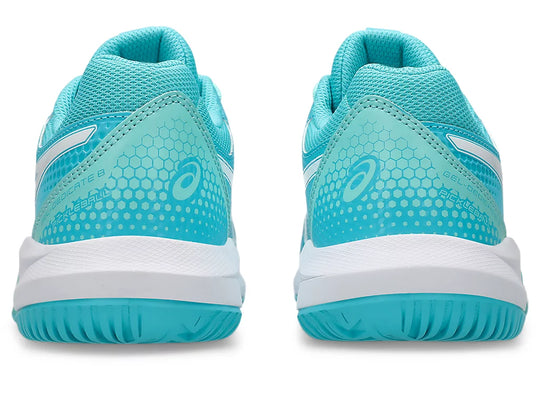 1042A236-400 Asics Women's Gel-Dedicate 8 Pickleball Shoes (Energy Aqua/White)